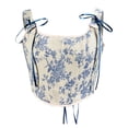 thumbnail image 1 of PEASKJP Shapewear for Women Long Sleeve V Neck Bodysuit Basic Shirts Tops, Blue L, 1 of 4