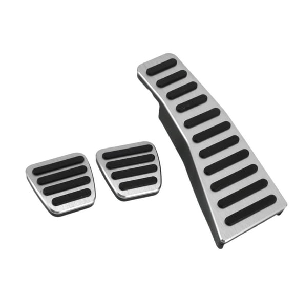 Unique Bargains 3 Pcs Manual Foot Pedal Pads Foot Accelerator Pedal Covers for Honda Civic 2006-2009 Aluminum Alloy Silver Tone