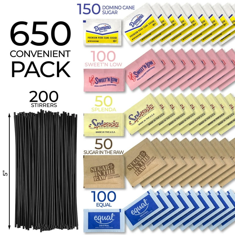 Shop Square Sugar and Sweetener Variety Pack, 650 Packets with