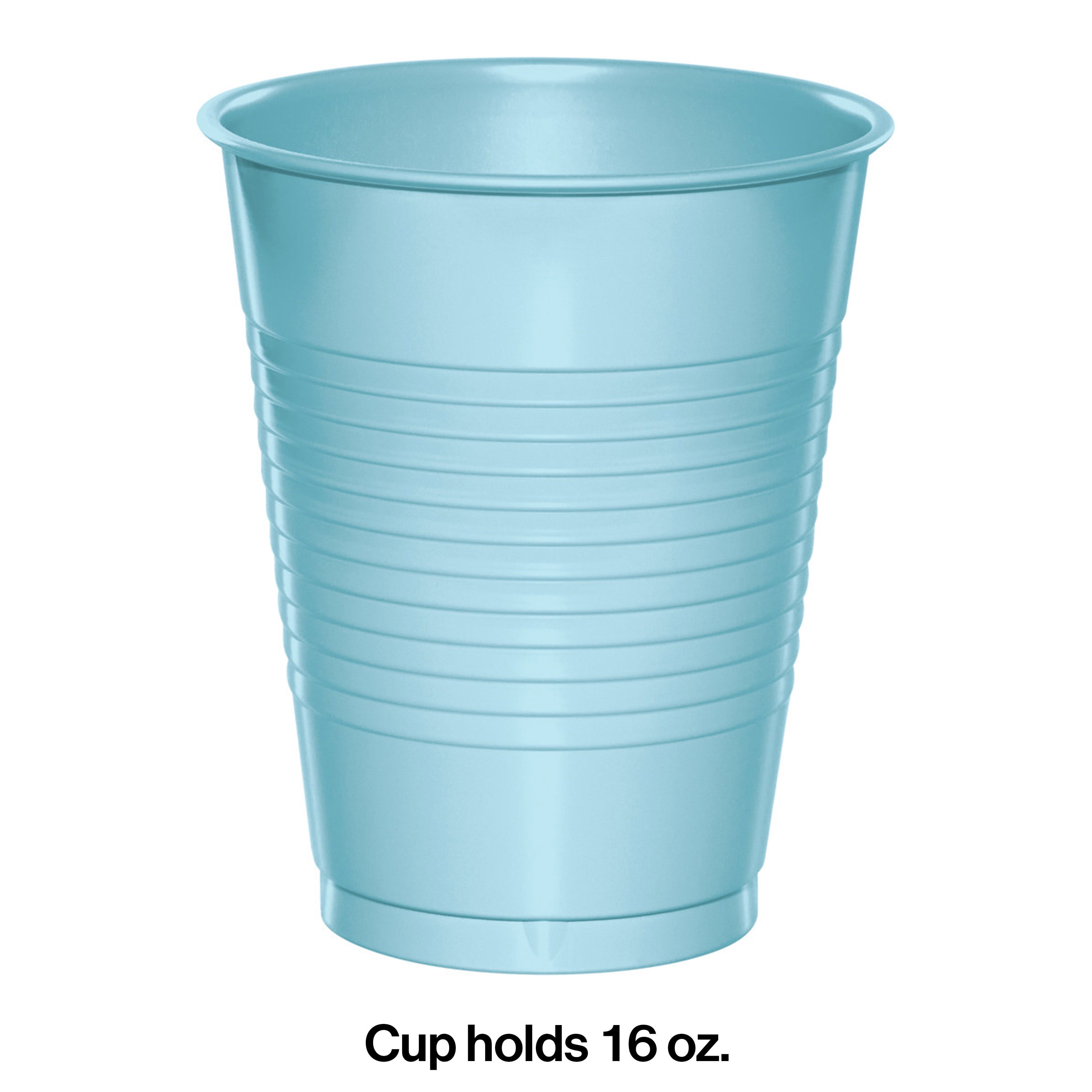Pastel Blue Big Party Pack 16 Oz Plasitc Cups – US Novelty