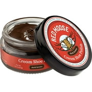 Red Moose Boots and Shoe Cream - Shoes Handbag Wallet Leather Polish, Dark Brown