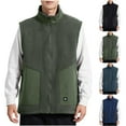 thumbnail image 5 of Rohuuque Men's Utility Fishing Vest Plus Size Stand Collar Cargo Vest Multiple Pockets for Photography Sleeveless Work Jacket Gray, 5 of 5