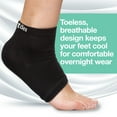 thumbnail image 5 of Zentoes Men's Large Moisturizing Heel Socks Gel Lined to Dry Skin, Black, 5 of 9