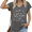 Dark Gray, variant on UNISHE Women's It's A Good Day To Read V-Neck Short Sleeve T-Shirt Casual Book Lover Graphic Tee S-5XL Blue