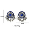 thumbnail image 5 of Xiao Hua Pendientes bohemios con borlas y cuentas, estilo vintage oxidado, estilo bohemio, ideal como regalo de boda, fiesta, festival, cumpleaños y Navidad - E08, 5 of 5