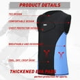 thumbnail image 6 of HAIYUE Youth Kids New Padded Sleeveless Compression Shirt for Football Baseball to Protect Chest of Size S, 6 of 8