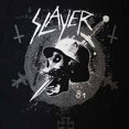 thumbnail image 2 of Slayer Unisex Long Sleeve T-Shirt: Dagger Skull (Sleeve Print), 2 of 2