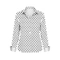thumbnail image 4 of Veste en Jean Imprimée pour Femmes, Cardigan Décontracté à Manches Longues et Coupe Ample avec Boutons devant et Col à Revers, 4 of 5