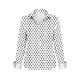 thumbnail image 2 of Camisetas de Manga Larga para las Mujeres Impreso Casual Suelto Cardigan Poliéster Longitud Regular de las Mujeres Larga Chaqueta de Invierno sin Capucha, 2 of 5