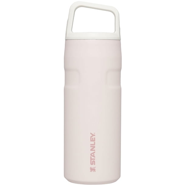Botella de agua Stanley IceFlow Cap and Carry+ de 500 ml, cuarzo rosa