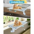thumbnail image 4 of NRYDEPET Heavy-Duty Cat Window Sill Perch for Large Cats, Cat Window Bed with Washable Cover, Hold 120 lbs, White, 4 of 8