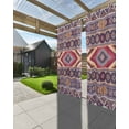 thumbnail image 3 of nqOlkjepod Outdoor Curtains for Patio Waterproof, Southwest Aztec Outdoor Privacy Panels Grommet, Country Retro Ethnic Geometric Motifs Blackout Outside Curtains for Porch/Cabana 54"x108", 2 Panels, 3 of 8