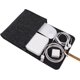 thumbnail image 2 of Estuche de fieltro para guardar cables, bolsa organizadora grande para dispositivos electrónicos, organizador de accesorios tecnológicos, 2 of 5