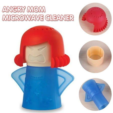 

QJUHUNG Angry Mom Microwave Cleaner - Angry Mom Mad Creay Mama Microwave Oven Cleaner High Temperature Steam Cleaning Equipment Tool Easily Crud Steam Cleans Add Vinegar and Water for Kitchen