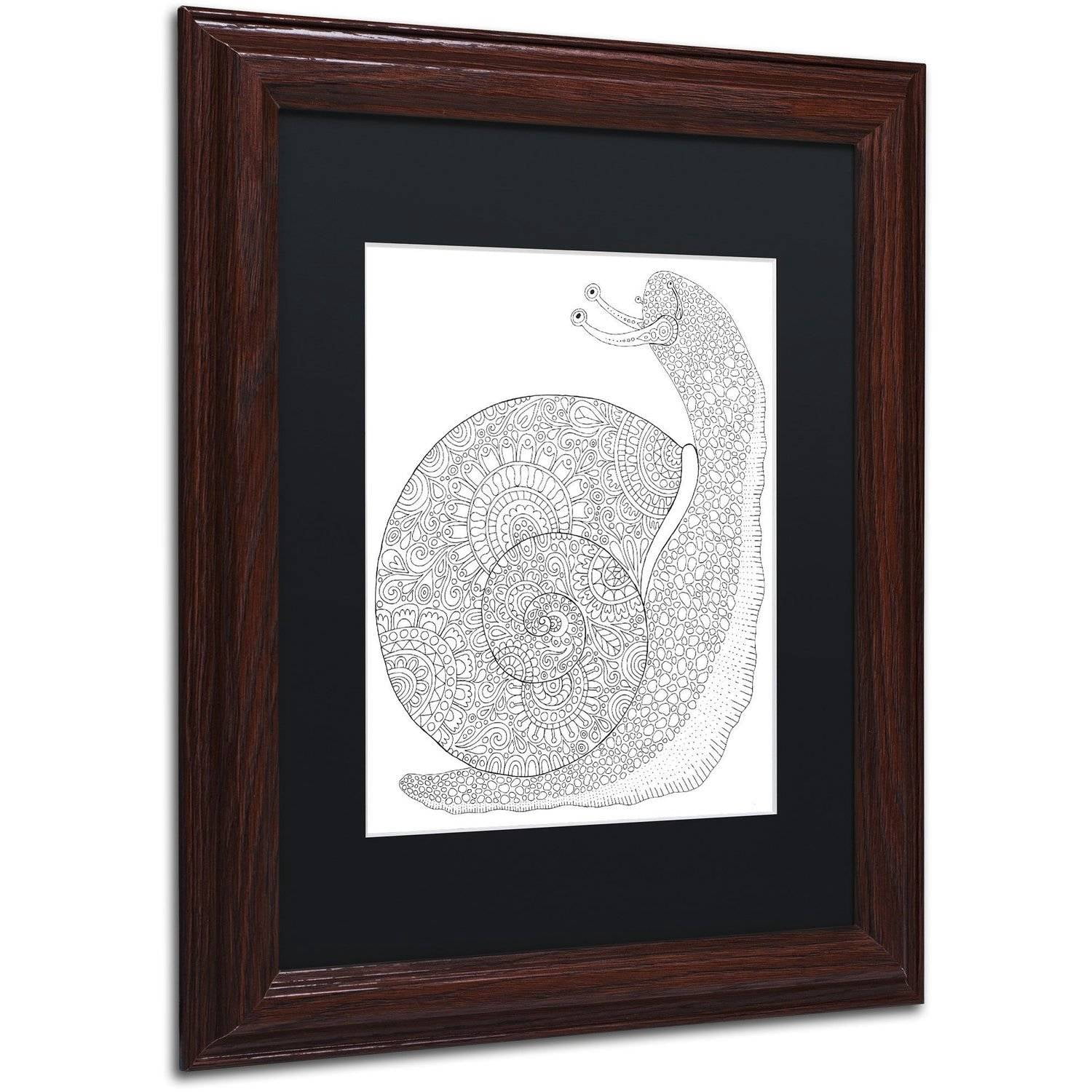 Trademark Fine Art "Animals 22" Canvas Art by Hello Angel, Black Matte, Wood Frame