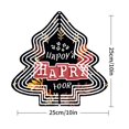 thumbnail image 2 of Stylish Metal Hanging Christmas Tree Wind Spinner - Autumn Leaves Design Perfect for Garden & Yard Decor, 2 of 7