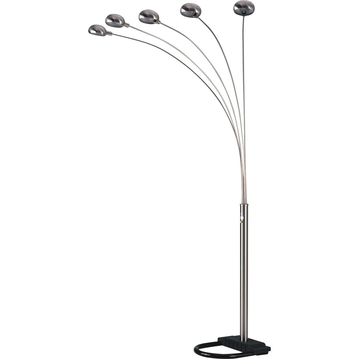 Qmax Silver Metal 84 Inch 5 Arm Arch Floor Lamp With Dimmer Qmax Silver Metal 84 Inch 5 Arm Arch Floor Lamp With Dimmer Com