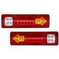 thumbnail image 2 of Destyer 2pcs ABS Camion Remorque Feux Arrière Solutions d'Éclairage Polyvalentes pour Toute Application Large 24v Couverture Rouge 1Set, 2 of 6