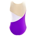 thumbnail image 5 of Alvivi Girls Sequins Ballet Dance Leotard Gymnastics Bodysuit Figure Ice Skating Unitard Purple 4, 5 of 5