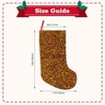 thumbnail image 3 of KLL Golden Glitter for 18" Christmas Stocking Snowman Xmas Stocking Holiday Christmas Decoration Gifts for Family Kids, 3 of 8