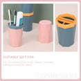 thumbnail image 3 of OULII 2Set Portable Toothbrush Holder Plastic Sky-blue Toothbrush Storage Case Outdoor Daily Use, 3 of 8