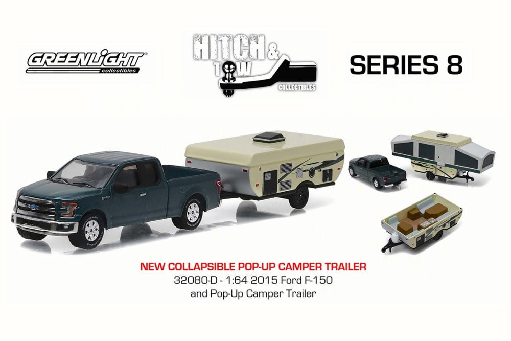 toy camper trailer and truck
