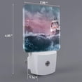 thumbnail image 3 of KLL Boat Lighthouse Storm Waves for Night Lights,Auto Sensor Night Lamp Plug in Night Light with Dusk-to-Dawn Light Sensor LED Nightlightfor Adults & Kids Room/Bedroom/Hallway, 3 of 7