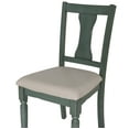 thumbnail image 5 of Linon Willow 2 Tone Five Piece Upholstered Dining Set in Teal Blue Wood, 5 of 13