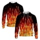 thumbnail image 2 of Sudadera con capucha con cremallera y estampado 3D de llamas geniales para hombre, sudadera con capucha de moda con personalidad, sudaderas deportivas de gran tamaño para hombre, camisetas para niños,, 2 of 4