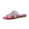Clear pink leopard