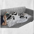 thumbnail image 6 of Mr Mrs Soft Flannel Fleece Throw Blanket, Hand Drawn Brush Pen Lettering Design Curved and Swirled Lines Monochrome Words, Cozy Plush for Indoor and Outdoor Use, 50" x 60", Black White, by Ambesonne, 6 of 6