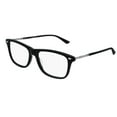 thumbnail image 6 of GUCCI GG0519O 005 Square Black Black Ruthenium Demo Lens 55 mm Men's Eyeglasses, 6 of 6