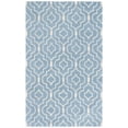 thumbnail image 3 of SAFAVIEH Chatham Xanthia Geometric Wool Area Rug, Blue/Ivory, 5' x 8', 3 of 14