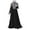 Black, variant on Fesfesfes Women Muslim Dress Kaftan Long Sleeve Dress Arab Jilbab Abaya Islamic Traditional Dress Lace Fashion Maxi Dress