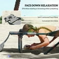 thumbnail image 4 of Outsunny Folding Lounge Chair w/ Reclining Back, Tanning Chair, Mixed Grey, 4 of 10