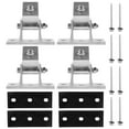thumbnail image 3 of KAKOWELY solar panel brackets 4pcs Solar Panel Bracket Adjustable Solar Panel Tilt Mount Panel Clamp Mounting Stand4.13"X3.15"X2.95", 3 of 5