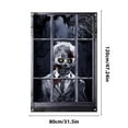 thumbnail image 3 of HBYJLZYG Halloween Horror Curtain Decoration Window Silhouettes Scary Girl And Boy Curtain Decoration, 3 of 5
