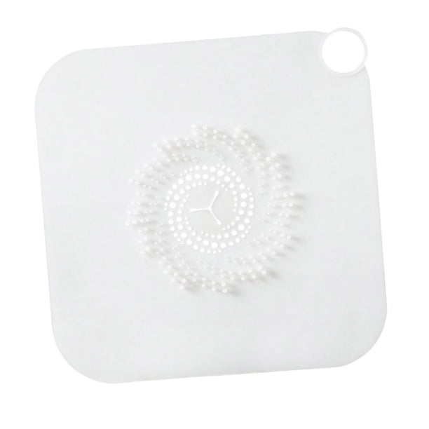 Desagüe de silicona duradera para ducha, escurridor de fregadero de cocina, colador blanco