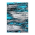 thumbnail image 2 of Masada Rugs Modern Contemporary Area Rug, Turquoise Grey Black (8 Feet X 10 Feet), 2 of 6