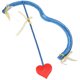 thumbnail image 3 of KAKOWELY 1 juego de arco y flecha de Cupido para San Valentín, accesorios para disfraz de Cupido, suministros de cosplay, 3 of 5