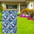 thumbnail image 3 of Wukai Blue and White Butterflies Print Garden Flag 12.5x18 Inch Double Sided Sun-resistant Rain-resistant, Wrinkle-resistant Colorfast(Only Flag), 3 of 7
