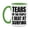 White/Light Green, variant on Funny Surfing Mug - "Tears Of The People I Beat At Surfing" - 11Oz Or 15Oz Ceramic Coffee Cup