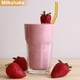 thumbnail image 4 of Paquete de 10 pajitas de vidrio reutilizables, pajitas de vidrio dobladas con 2 cepillos de limpieza, para batidos, jugos, 4 of 6