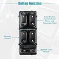 thumbnail image 3 of Front Left Driver Side Master Power Window Switch for Ford Explorer Sport Trac 2001 2002 2003 Black, 3 of 7