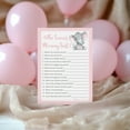 thumbnail image 2 of PINK ELEPHANT Baby Shower Games Who Knows Mommy Best - Pack of 25 - GIRL Baby Shower Game, New Parent Couples Coed Funny Guessing Game Shower Activity, Questions Mom-to-be Polka Dot SKU G500-WKM, 2 of 7