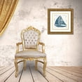 thumbnail image 3 of Prahl, Courtney 15x15 Gold Ornate Wood Framed with Double Matting Museum Art Print Titled - Nautical Collage on White IV, 3 of 4