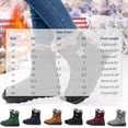 thumbnail image 3 of OKBOP Women's Winter Boots Faux Fur Trim Mid-Calf Zip-Up Insulated Chunky Sole Round Toe Low Heel Winter Warm 37, 3 of 5
