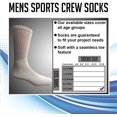 thumbnail image 2 of SOCKS'NBULK Big And Tall Mens Sport Crew Socks Wholesale Bulk (King Size) Socks, by SOCKS'NBULK, 2 of 7