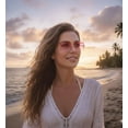 thumbnail image 2 of Lentes de Sol Canoazo Rectangulares Sin Montura con Lente Rosa Degradado, 2 of 9
