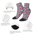 thumbnail image 5 of Fuzoiu Cartoon Crabs Print Adult Socks, Crew Moisture-wicking Socks, Unisex Cushion Crew Socks,Casual Sports Ankle Socks, 5 of 7